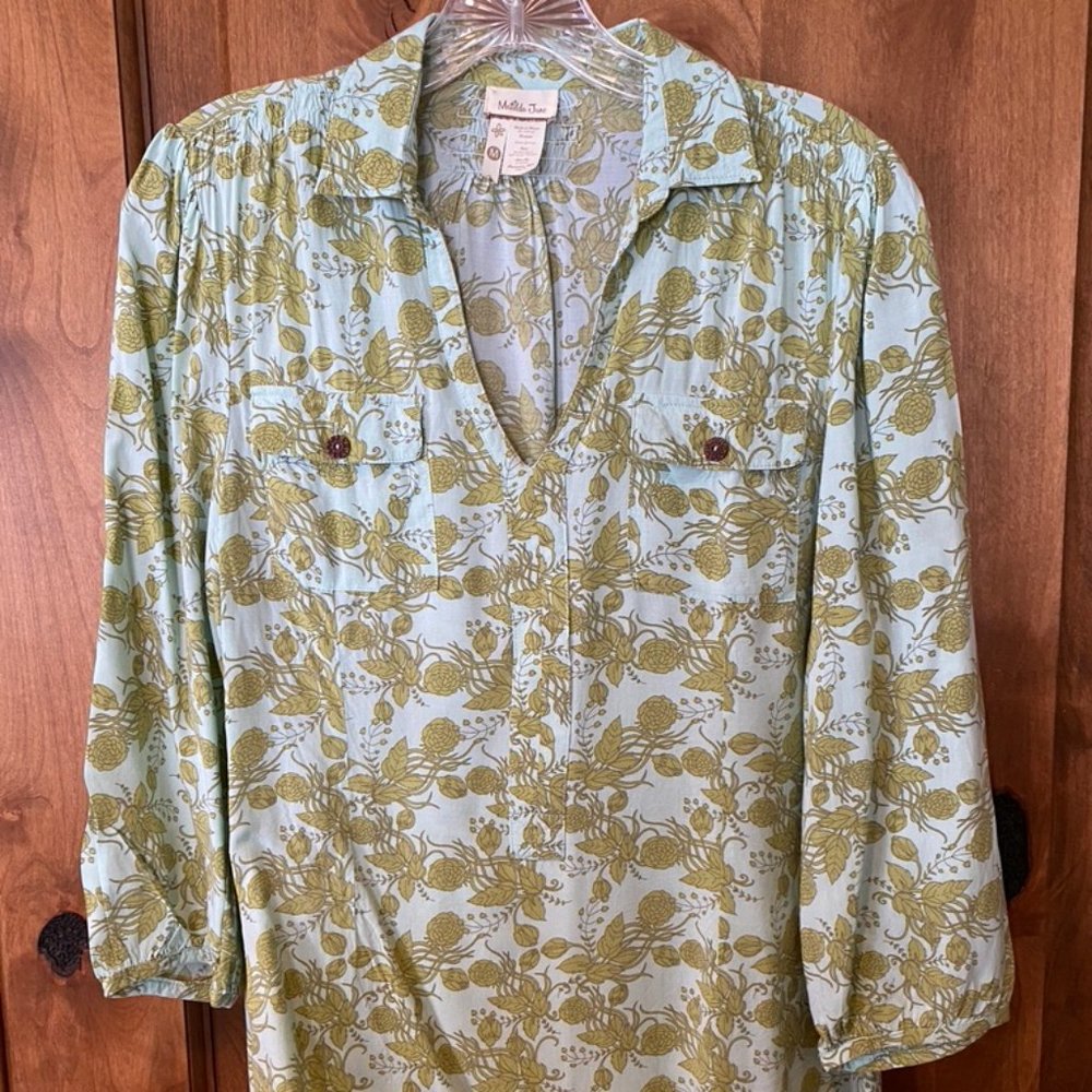 Matilda Jane Caribbean Millie Tunic Top Size Med